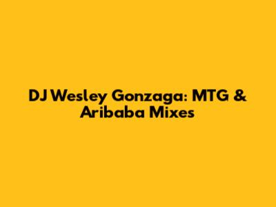 DJ Wesley Gonzaga: MTG & Aribaba Mixes